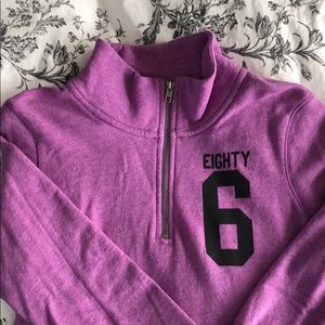 PINK Purple Half Zip